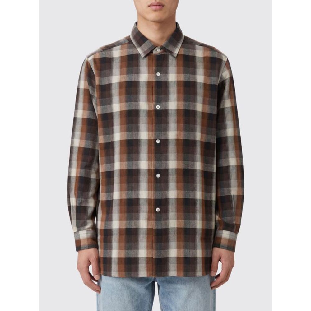 Nanamica Men Checked Cotton Blend Shirt Nanamica